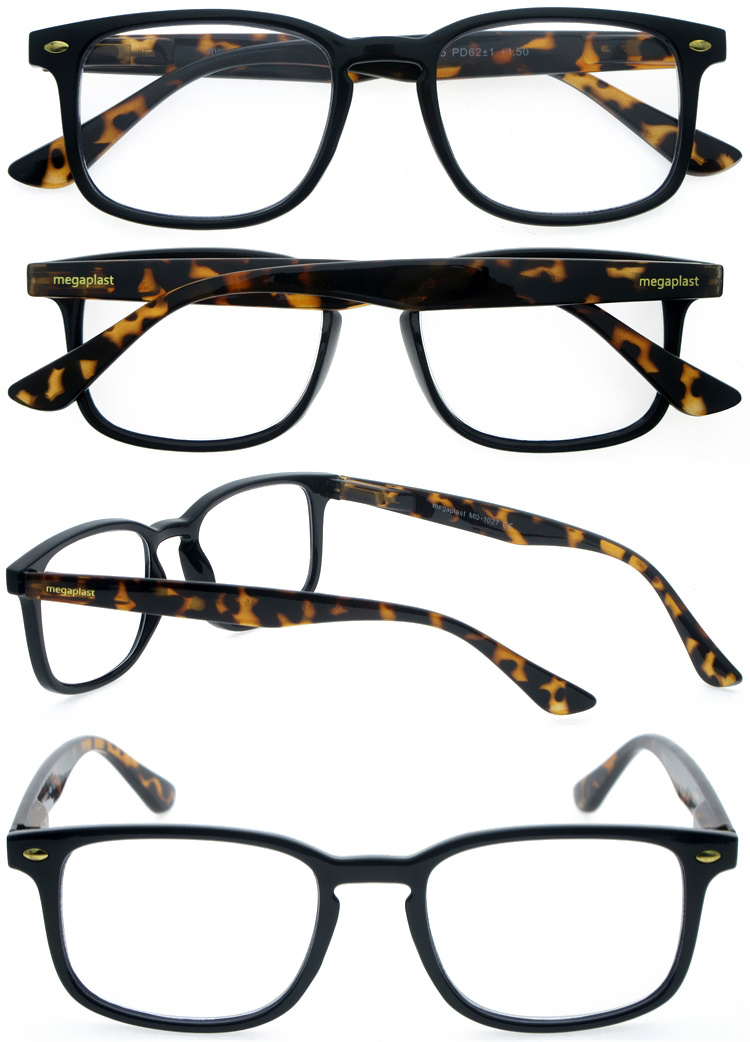 DRP439012 Unisex Custom Prescription Glasses Reader with Vintage Style (3)