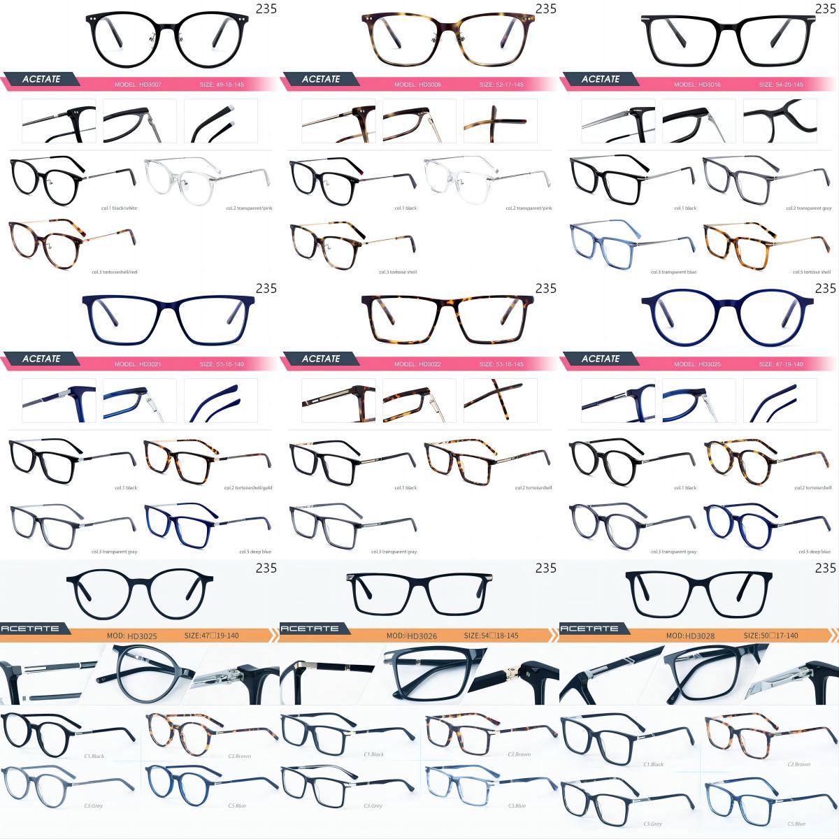 Dachuan Optical China Wholesale Ready Stock Unisex Acetate Optcal Frame with Multiple Styles Catalog (9)