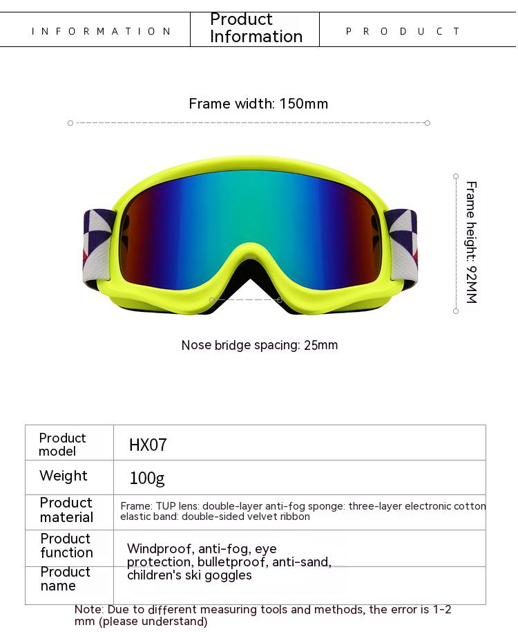 Dachuan Optical DRBHX07 China Supplier Children Sports Antifog Ski Goggles with Optical Frame Adaptation (11)