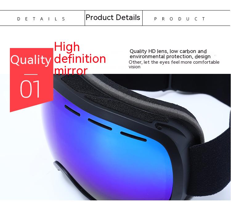 Dachuan Optical DRBHX10 China Supplier Trendy Sports Ski Protective Goggles Sunglasses with Optical Frame Adaptation (9)