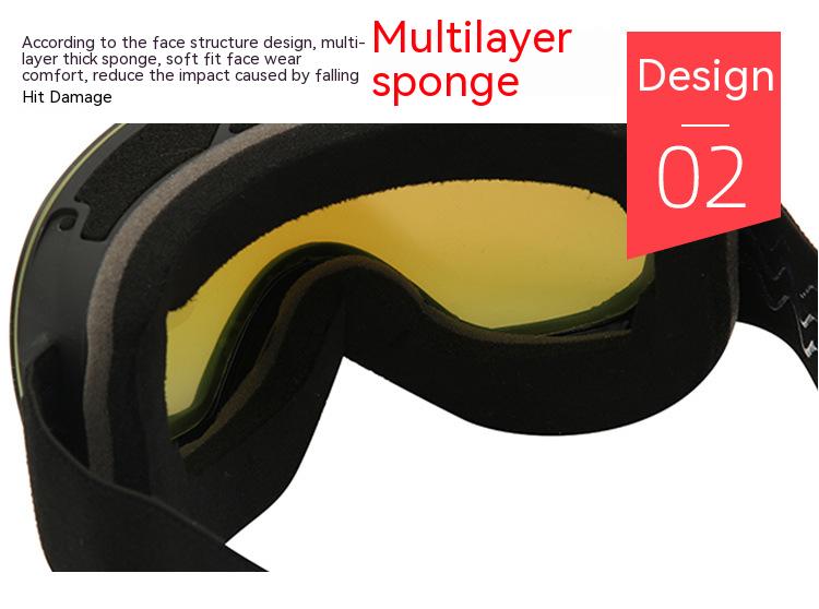 Dachuan Optical DRBHX12 China Supplier Fashion Antifog Sports Ski Goggles with Optical Frame Adaptation (15)
