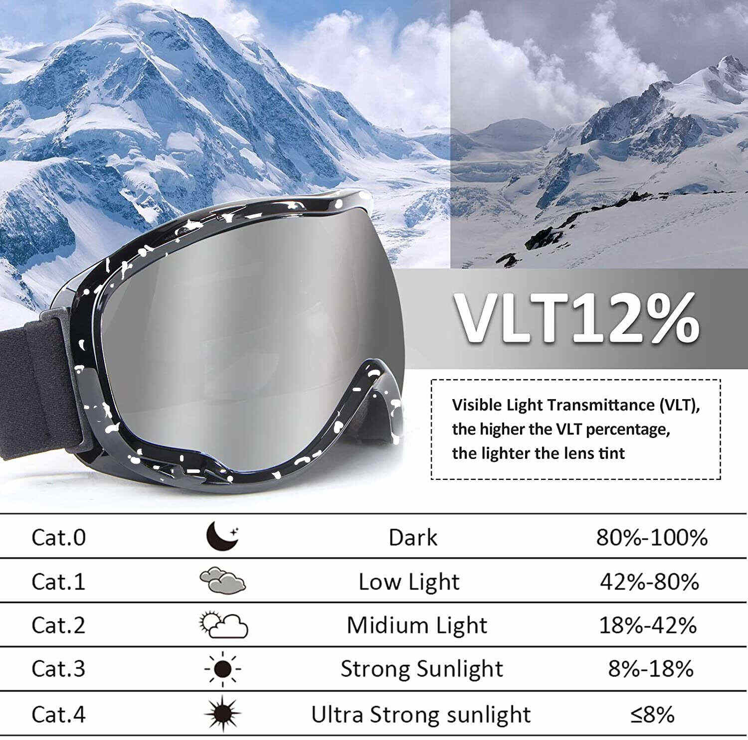 Dachuan Optical DRBHX20 China Supplier Fashion Oversize Anti Fog Ski Goggles with Optical Frame Adaptation (6)