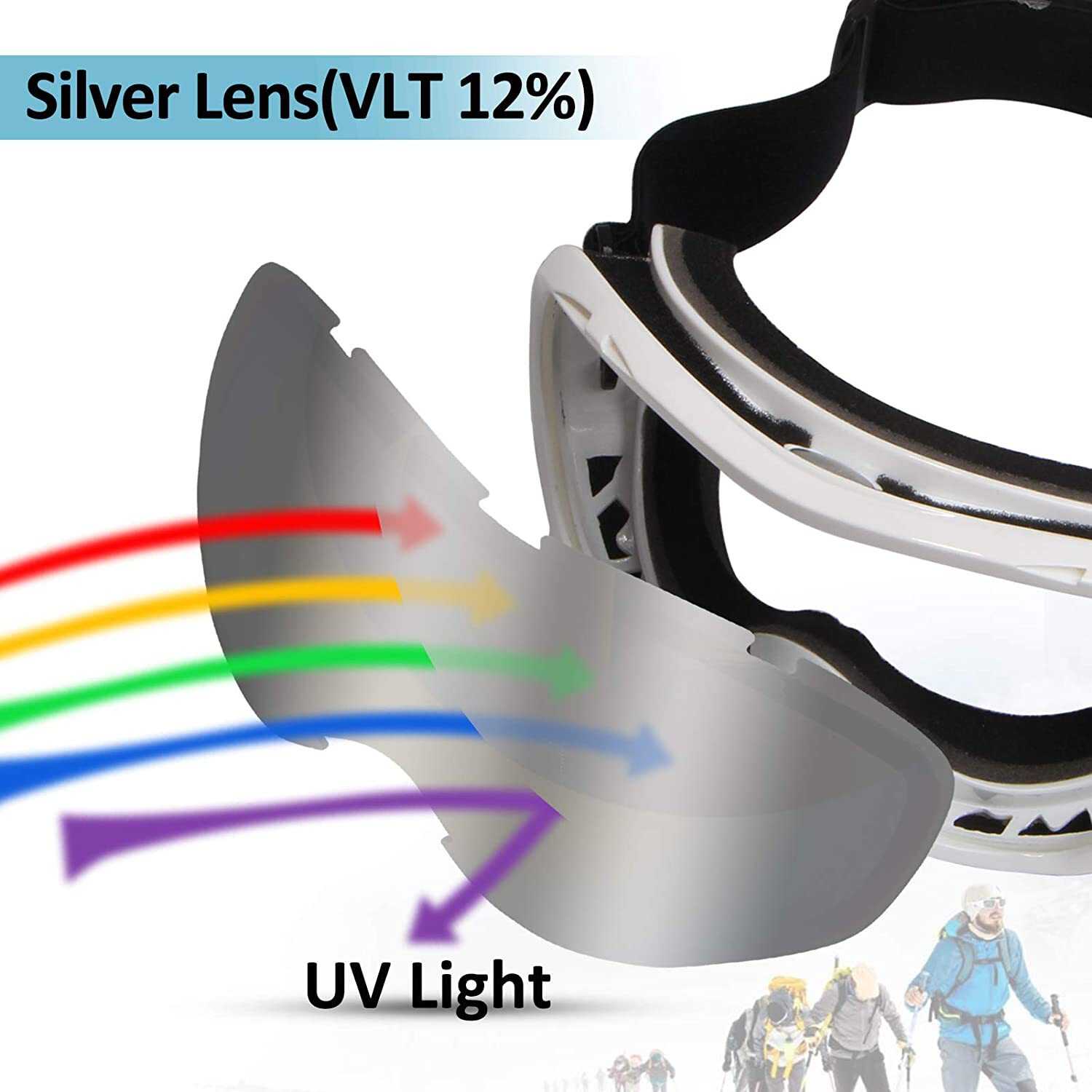 Dachuan Optical DRBHX20 China Supplier Fashion Oversize Anti Fog Ski Goggles with Optical Frame Adaptation (8)