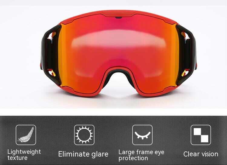 Dachuan Optical DRBHX23 China Supplier Antifog UV400 Ski Goggles Outdoor Sports Eyeglasses with Optical Frame Adaptation (10)