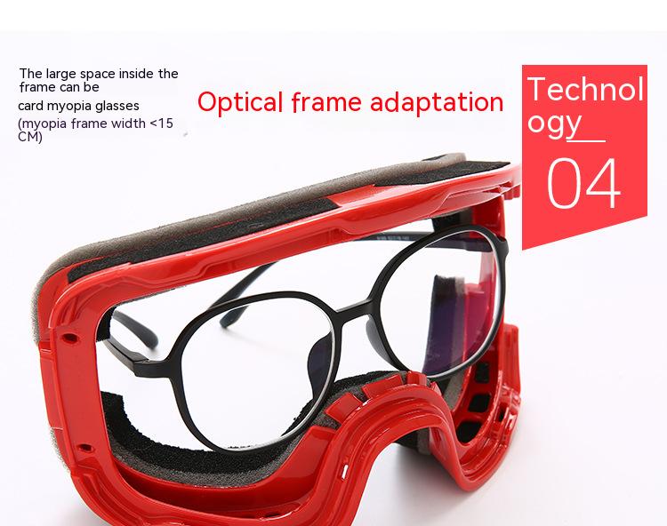 Dachuan Optical DRBHX23 China Supplier Antifog UV400 Ski Goggles Outdoor Sports Eyeglasses with Optical Frame Adaptation (15)