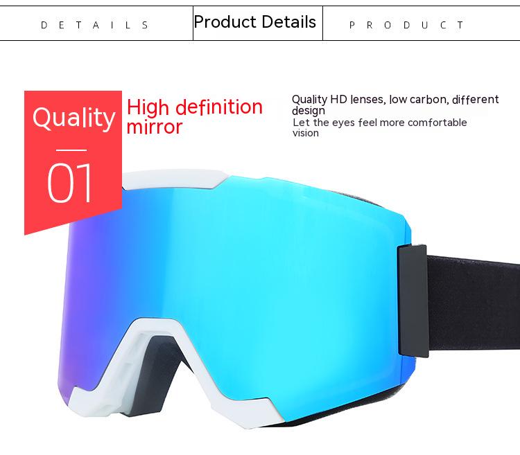 Dachuan Optical DRBHX28 China Supplier Oversized Outdoor Sports Protective Ski Goggles Eyewear with Magnetic Lens (23)