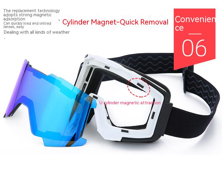 Dachuan Optical DRBHX28 China Supplier Oversized Outdoor Sports Protective Ski Goggles Eyewear with Magnetic Lens (29)