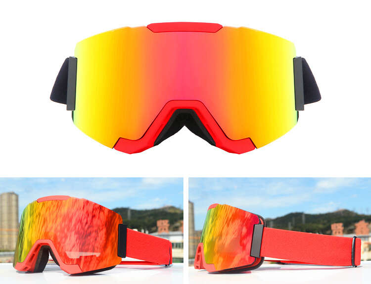 Dachuan Optical DRBHX28 China Supplier Oversized Outdoor Sports Protective Ski Goggles Eyewear with Magnetic Lens (36)