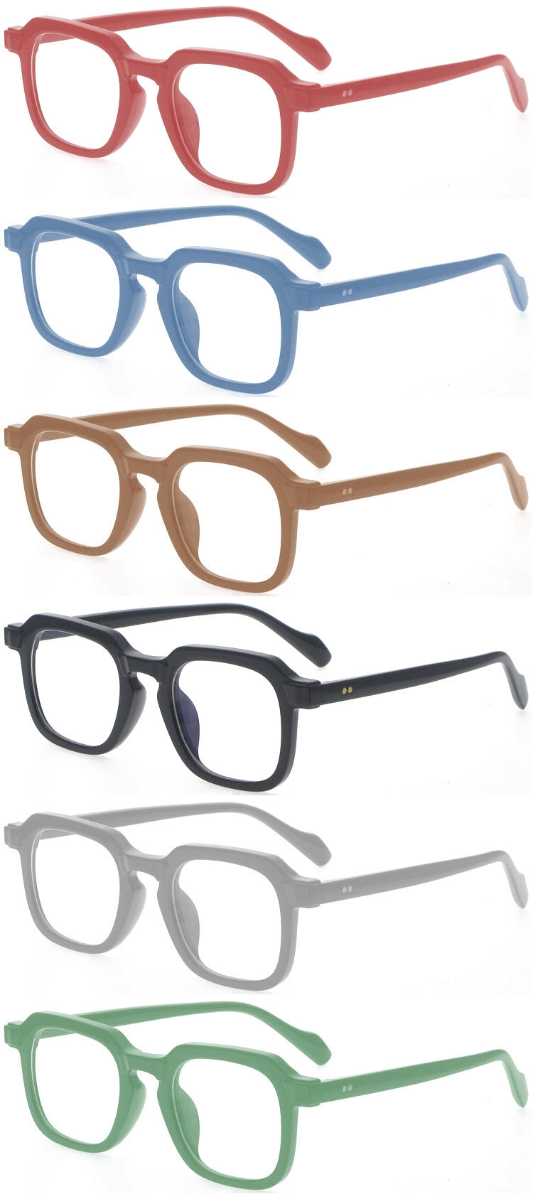 Dachuan Optical DRP102210 Чин яклухт Unisex Design айнакҳои хониш бо ҳалқаи металлӣ (3)