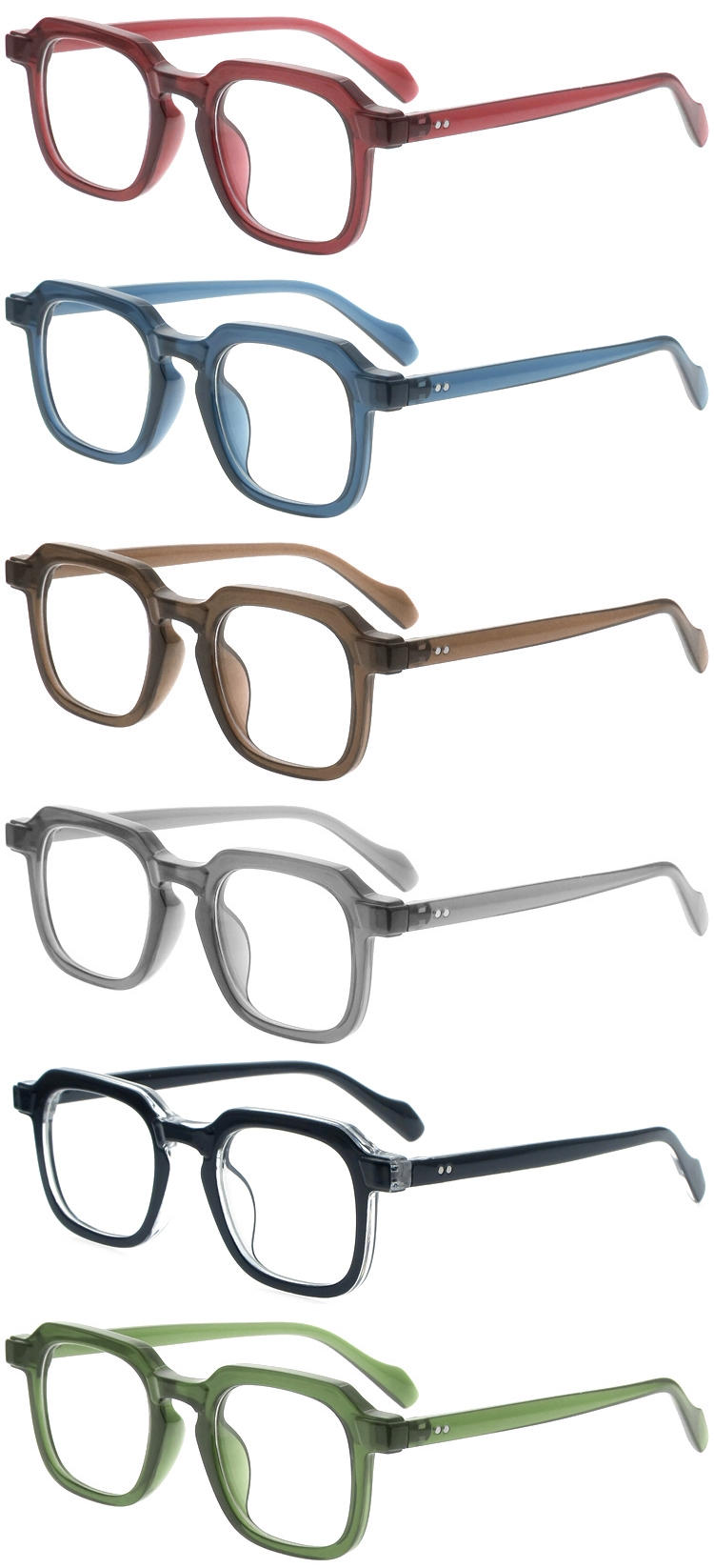 Dachuan Optical DRP102210 Чин яклухт Unisex Design айнакҳои хониш бо ҳалқаи металлӣ(20)