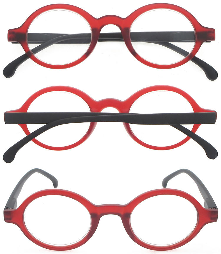 Dachuan Optical DRP102217 China Wholesale Classic Round Shape Reading Glasses with Spring Hinge (4)