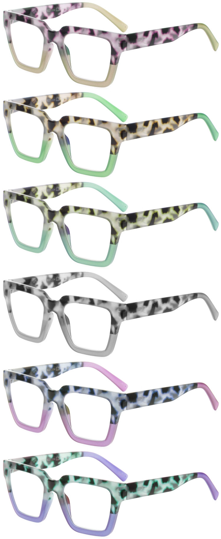 Dachuan Optical DRP102276 Chinesischer Lieferant, trendige übergroße Lesebrille aus Kunststoff mit individueller Verpackung (2)