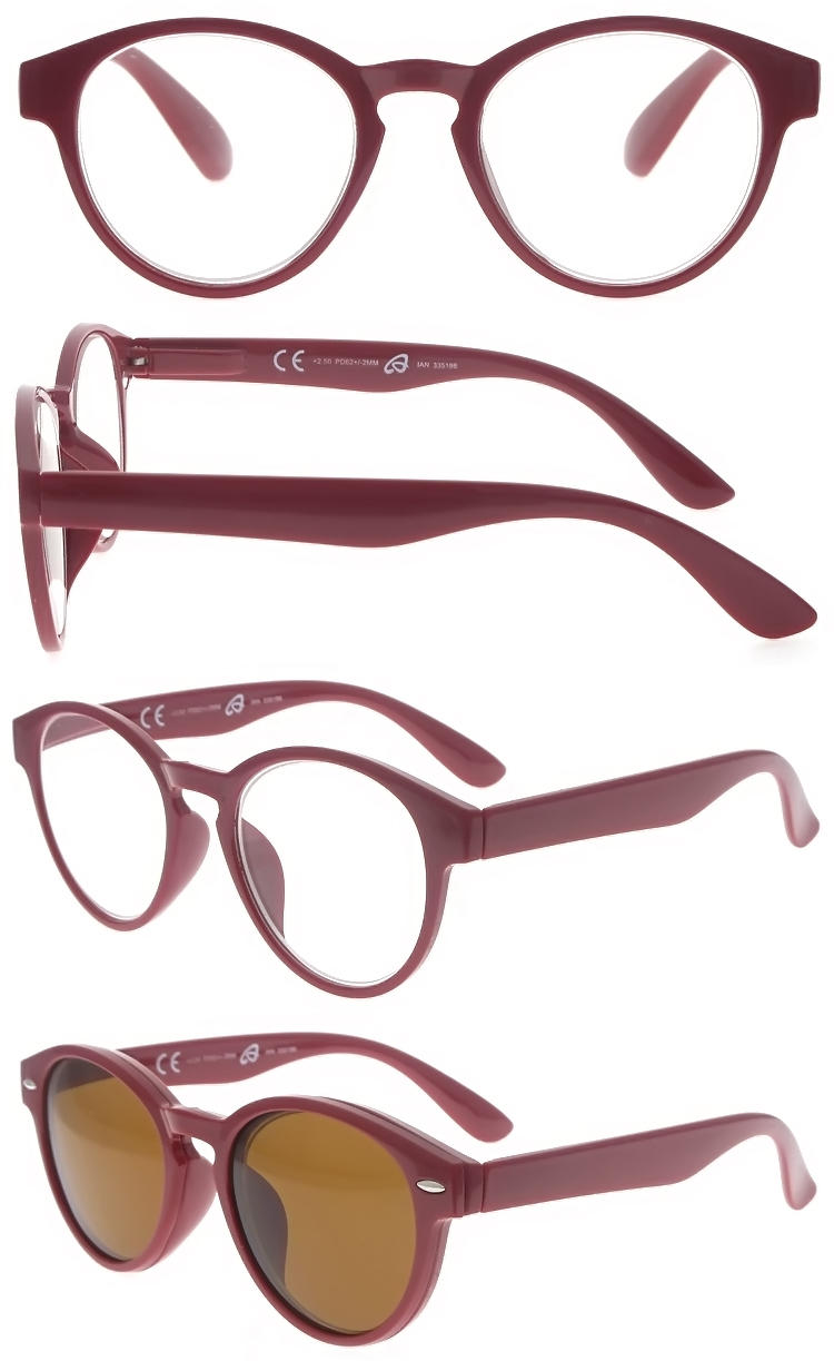 Dachuan Optical DRP127167 China Wholesale Vintage Magnetic Clip On Sun Readers with Spring Hinge (1)