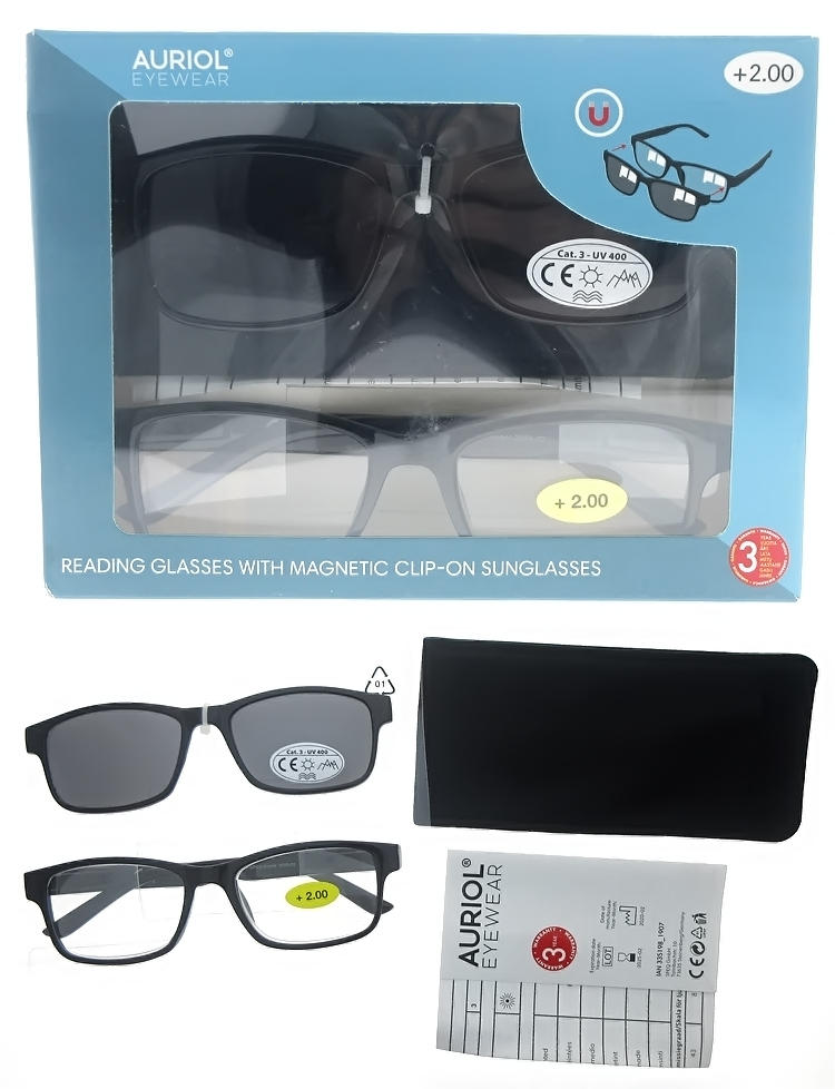 Dachuan Optical DRP127168 China Grousshandel Unisex Casual Style Liesbrëller mat magnetesche Clip-on Sonnebrëller (4)