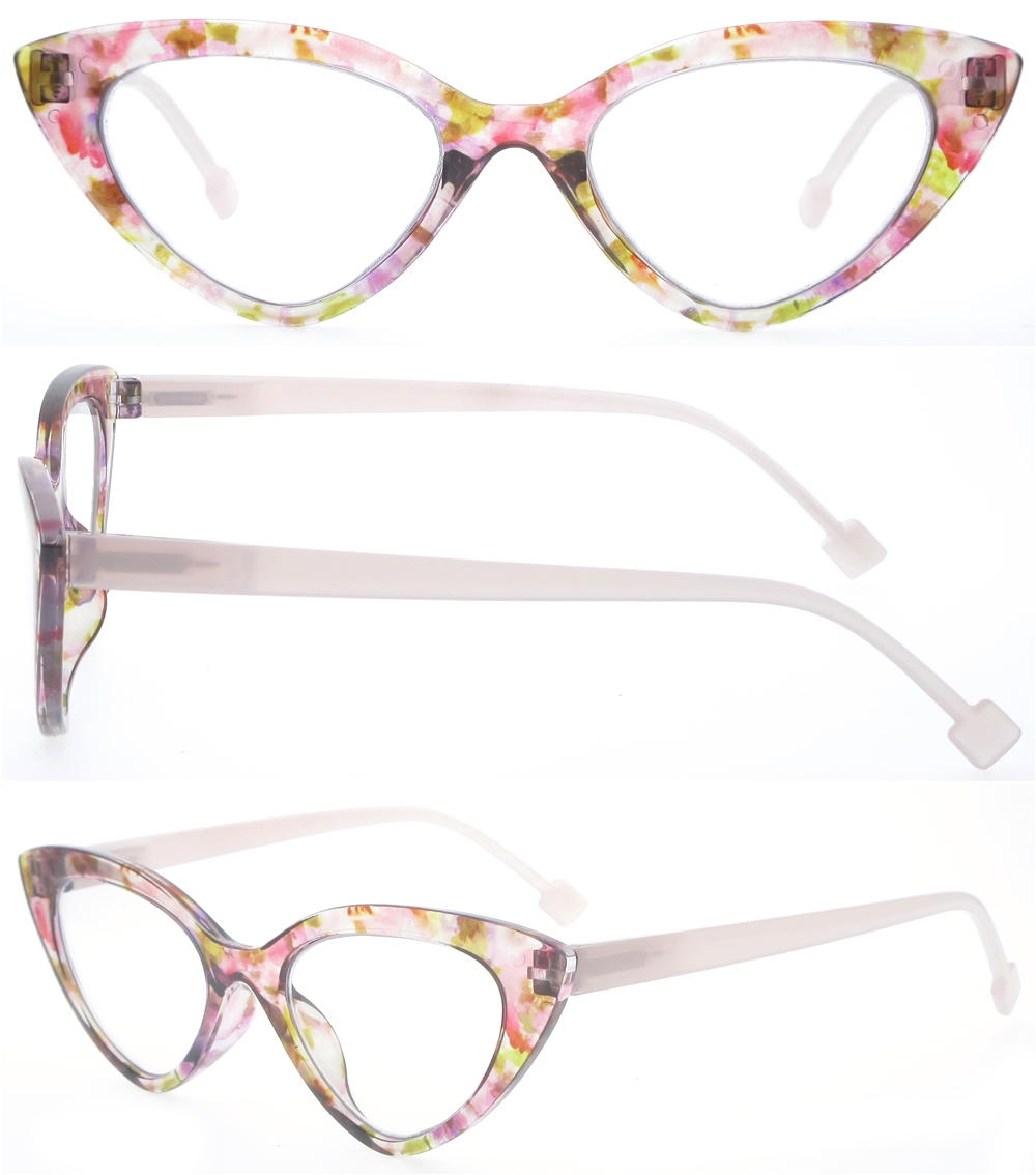 Dachuan Optical DRP131126 China Wholesale Trendy Colorful Plastic Reading Glasses with Cateye Shape (1)