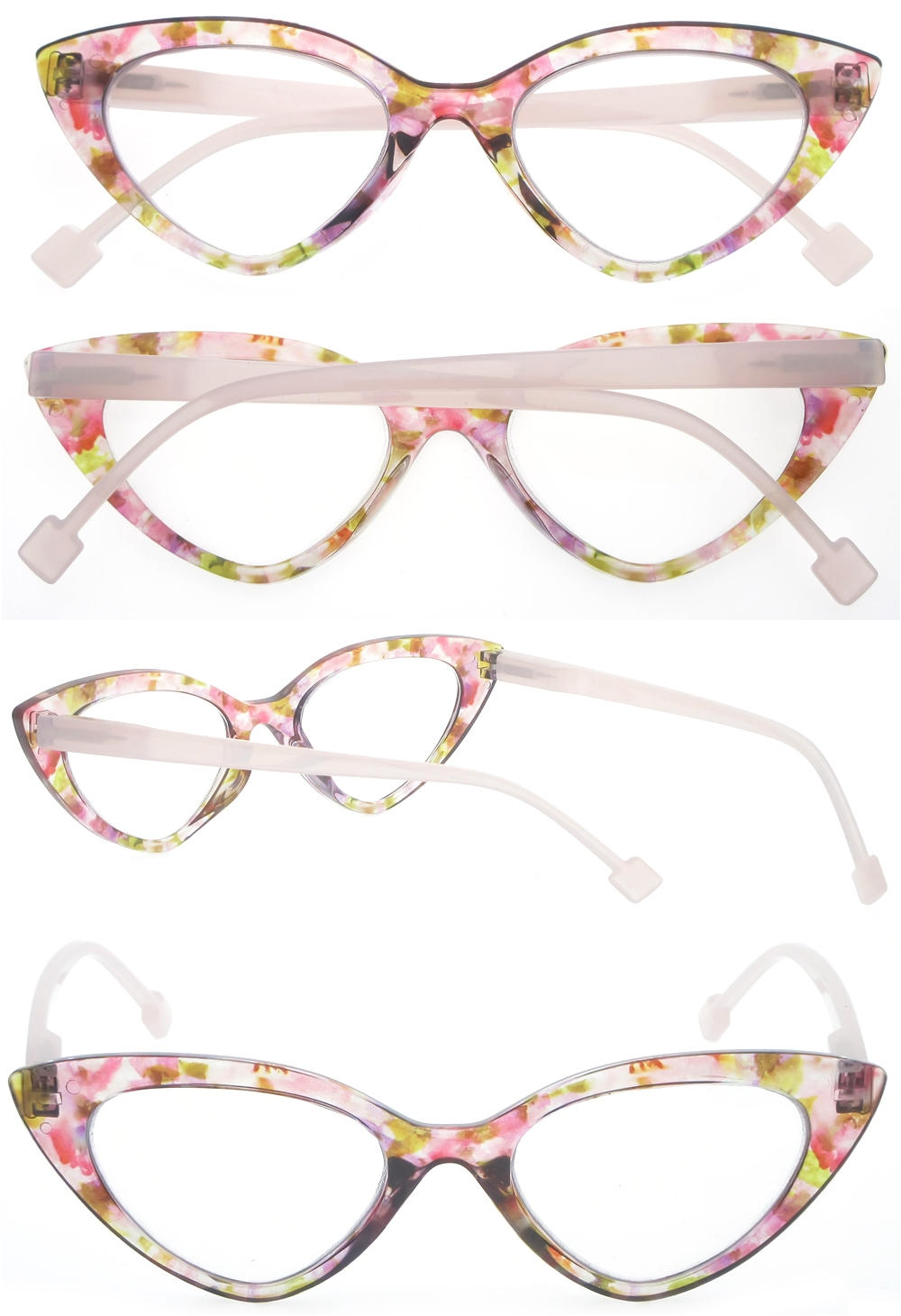 Dachuan Optical DRP131126 China Wholesale Trendy Colorful Plastic Reading Glasses with Cateye Shape (5)
