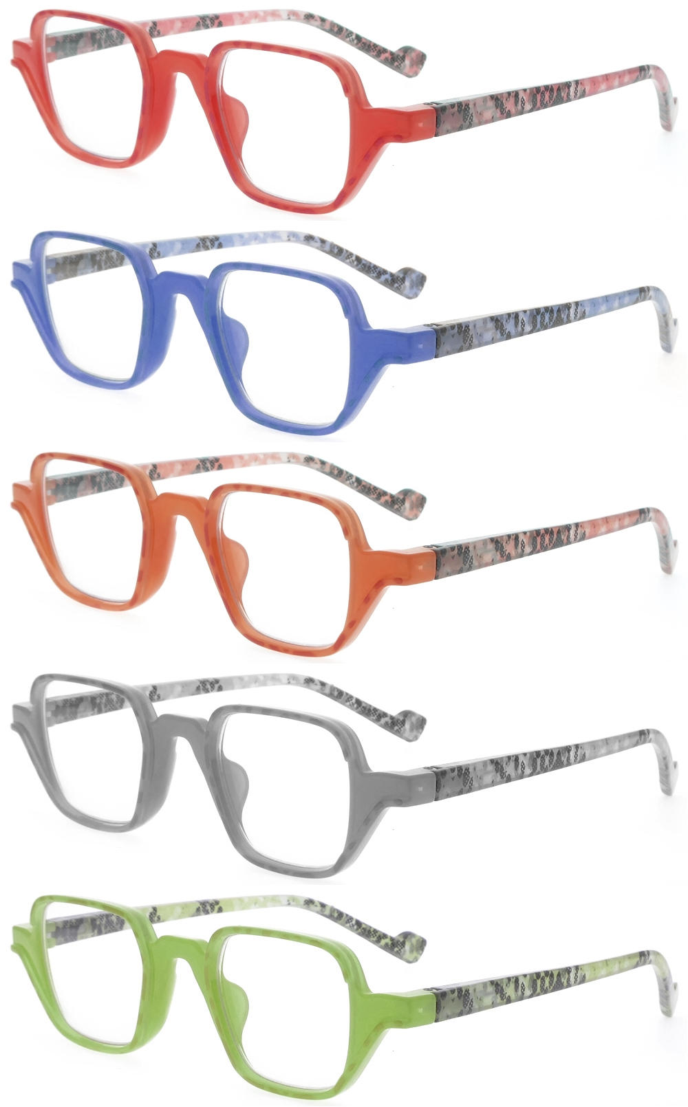 Dachuan Optical DRP131127 China Wholesale Trendy Design Double Colors Plastic Reading Glasses with Spring Hinge (2)