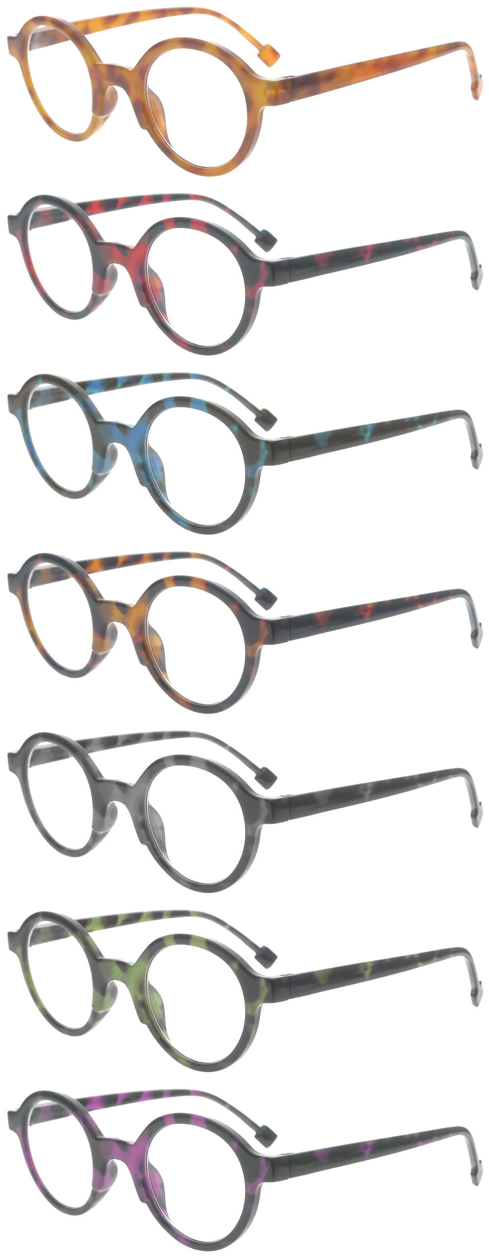 Dachuan Optical DRP131129 China Wholesale Unisex Fashionable Plastic Reading Glasses with Round Shape (2)