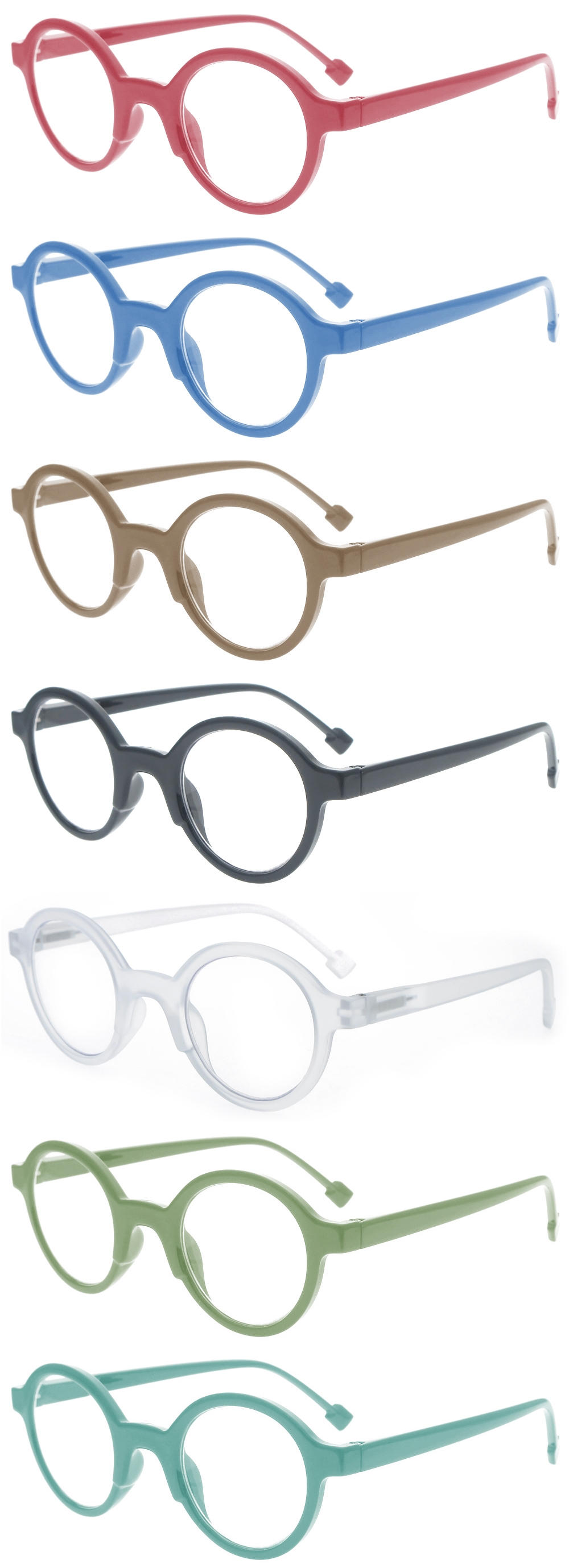 Dachuan Optical DRP131129 China Wholesale Unisex Fashionable Plastic Reading Glasses with Round Shape (3)