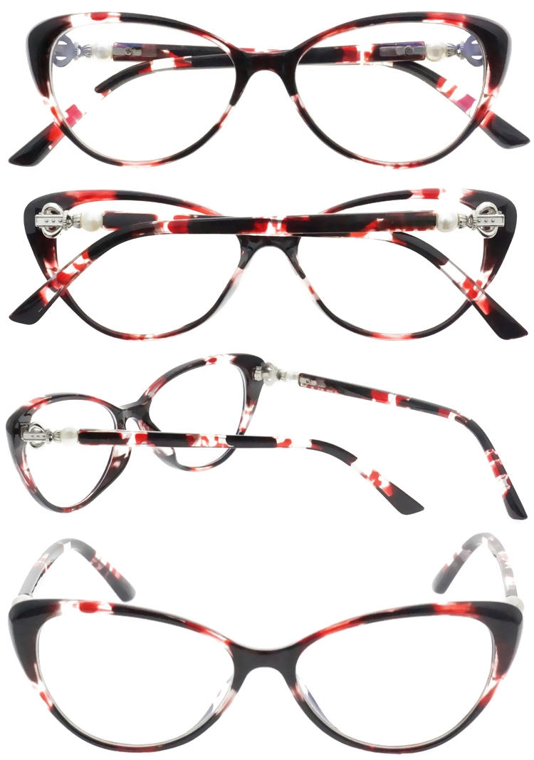 Dachuan Optical DRP157001 China Wholesale Fashionable Ladies Plastic Reading Glasses with Pearls Decoration (3)