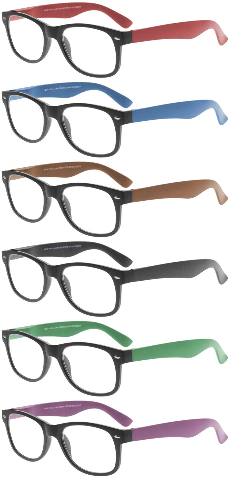 Dachuan Optical DRP343011 China Wholesale Classic Wayfarer Style Reading Glasses with Logo Customization (2)