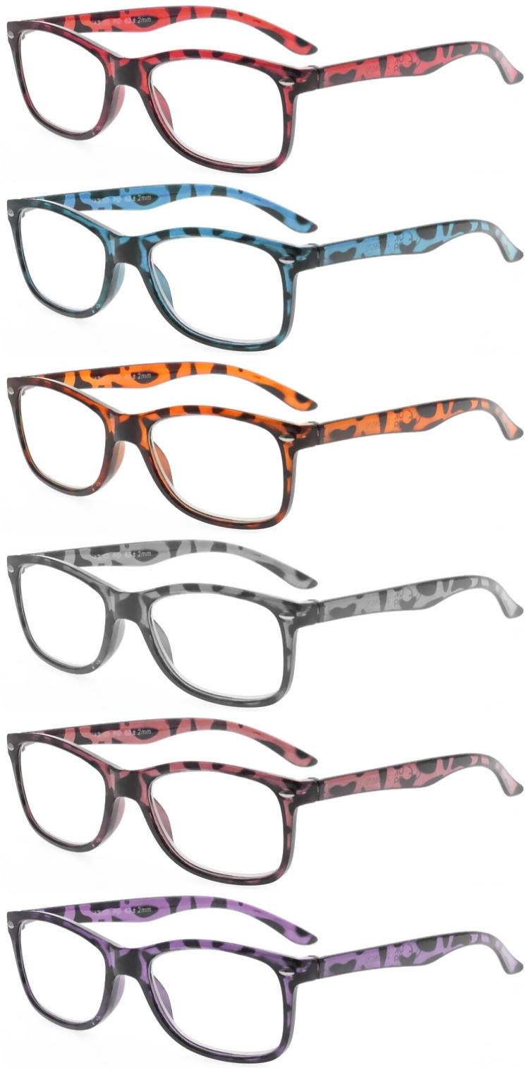 Dachuan Optical DRP343013 China Wholesale Chic Design Unisex Reading Glasses with Leopard Pattern Frame (2)