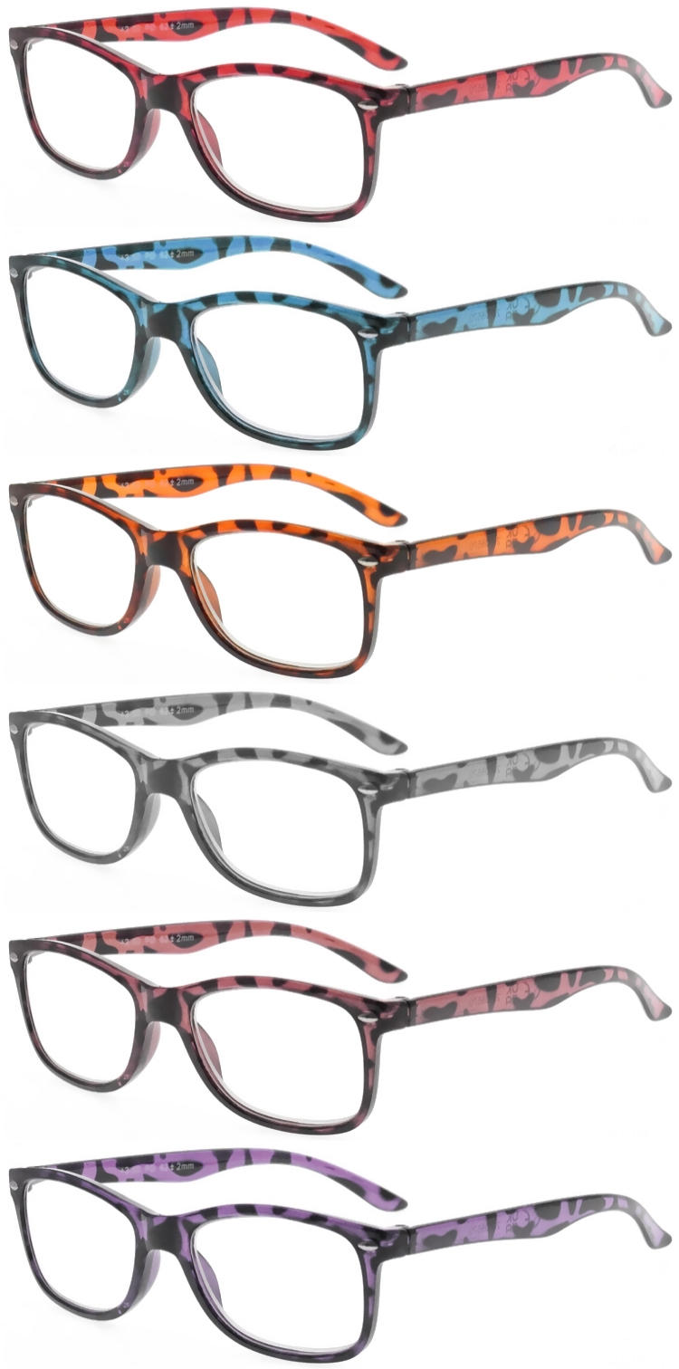 Dachuan Optical DRP343013 Kina Engros Elegant design Unisex lesebriller med leopardmønsterramme (2)