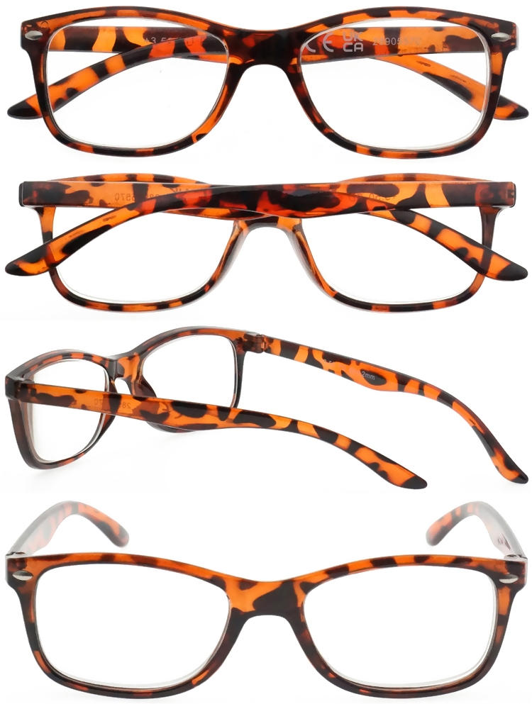 Dachuan Optical DRP343013 China Wholesale Chic Design Unisex Reading Glasses with Leopard Pattern Frame (3)