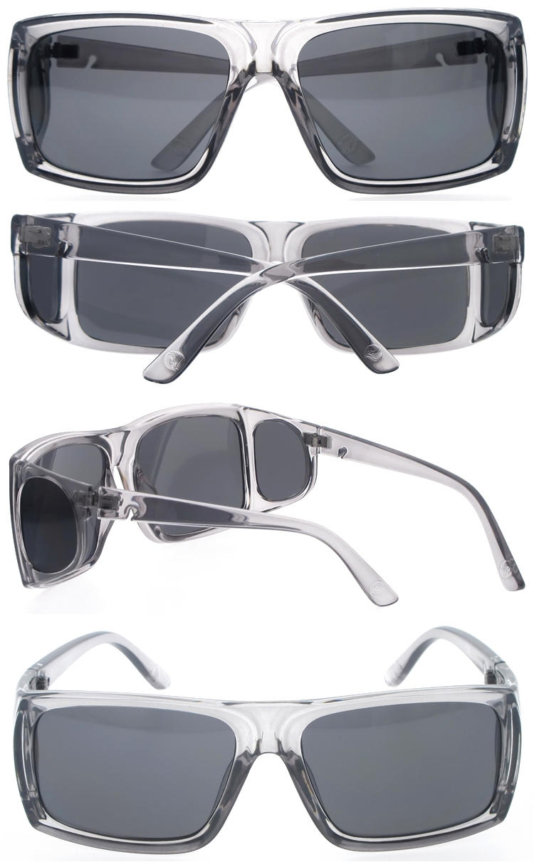 Dachuan Optical DSP251173 China Supplier Unisex New Trendy PC Sunglasses with Transparent Frame (2)