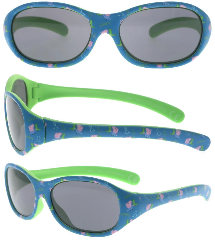 Dachuan Optical DSP343033 China Manufacture Factory Sports Style Kids Sunglasses with Cute Pattern Frame (1)