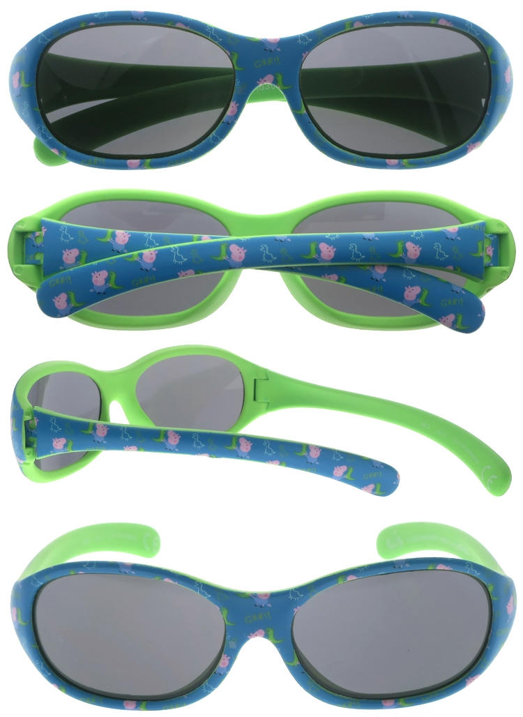 Dachuan Optical DSP343033 China Manufacture Factory Sports Style Kids Sunglasses with Cute Pattern Frame (2)