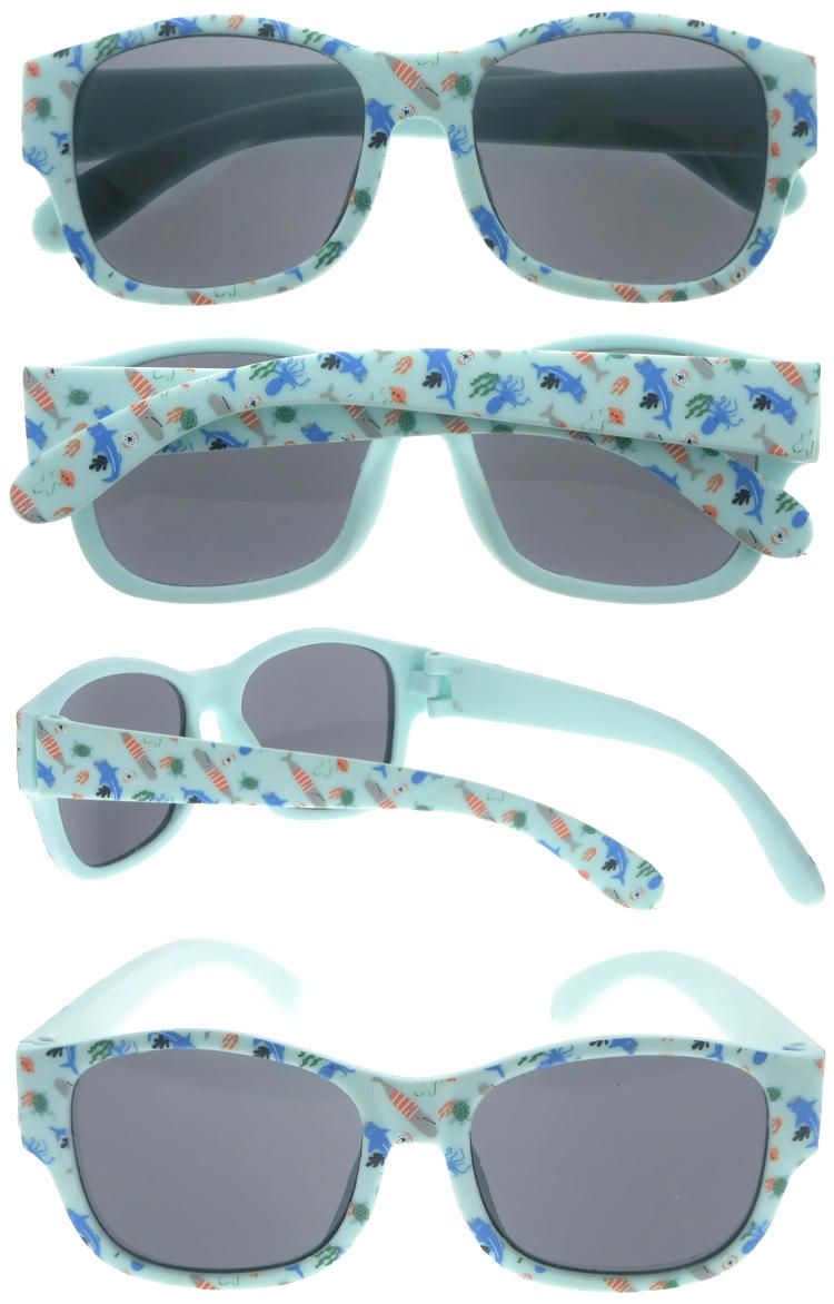 Dachuan Optical DSP343034 Fabricación chinesa, novas lentes de sol unisex para nenos con montura estampada (2)