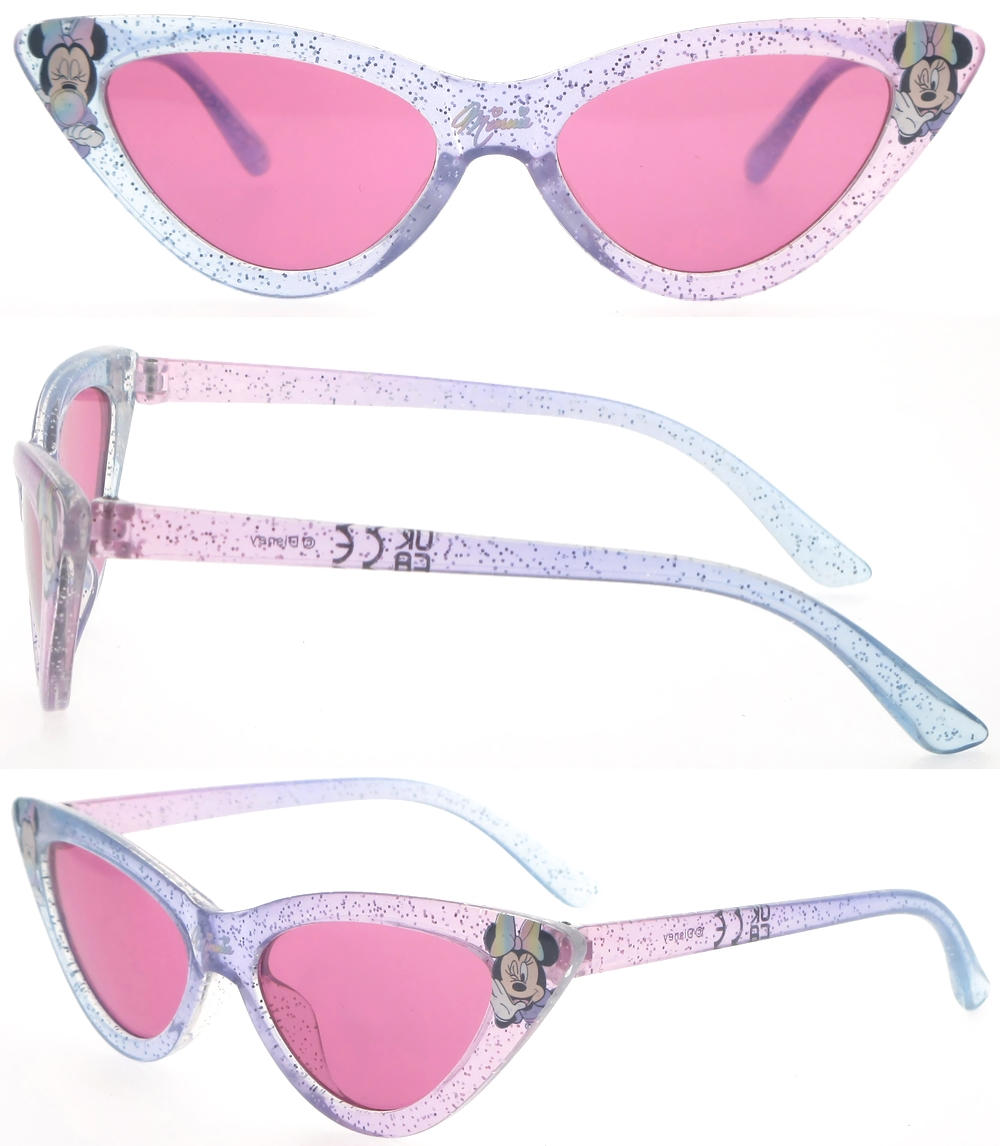 Dachuan Optical DSPK342014 China Manufacture Factory Fashion Cateye Shape Children Sunglasses with Cartoon Design (1)