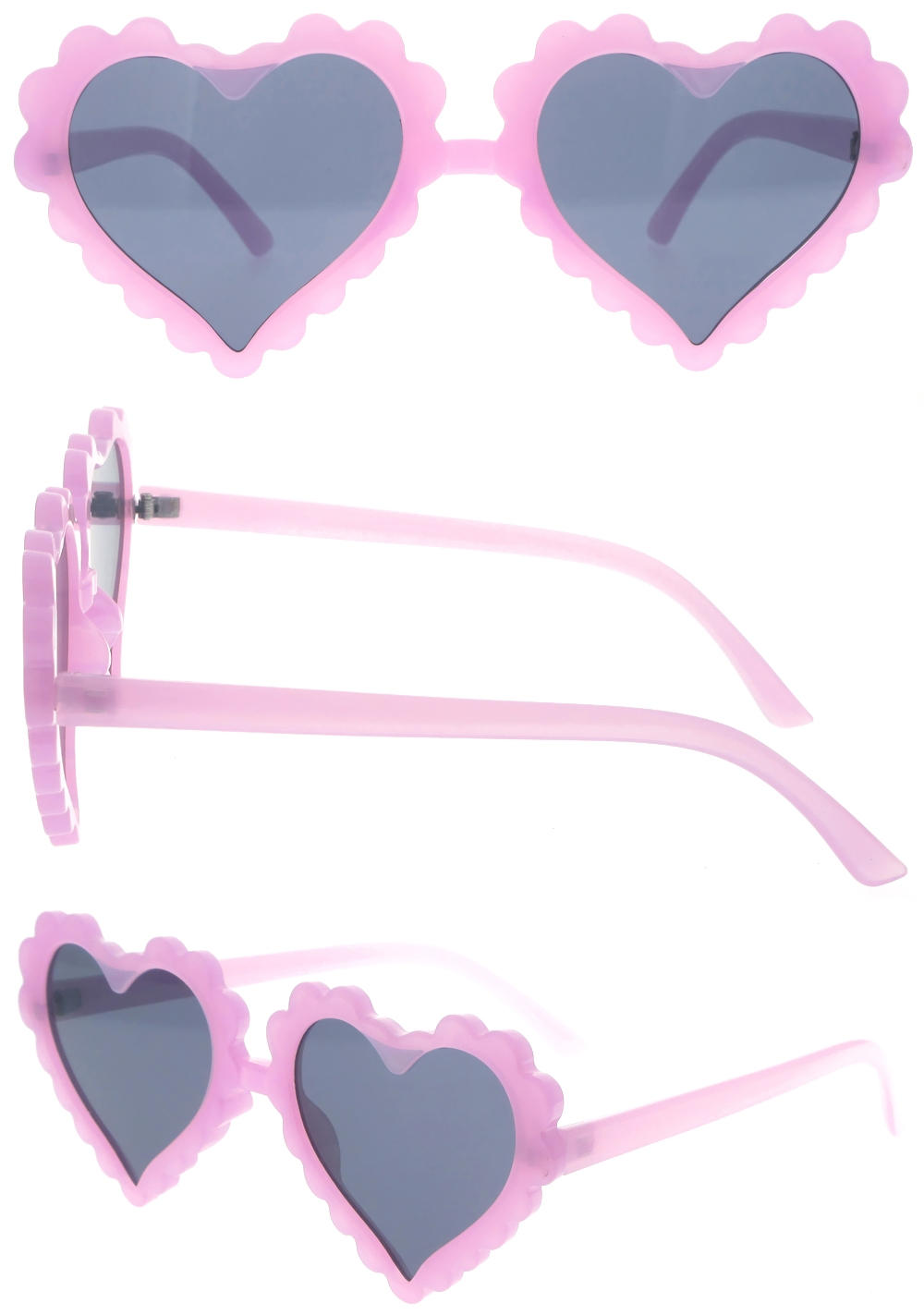 Dachuan Optical DSPK342023 China Manufacture Factory Cute Party Kids Sunglasses with Heart Shape (1)