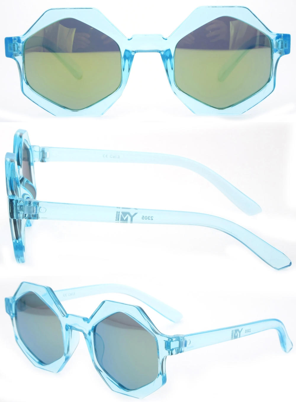 Dachuan Optical DSPK342028 China Manufacture Factory Retro Geometric Shape Kids Sunglasses with UV400 Protection (1)