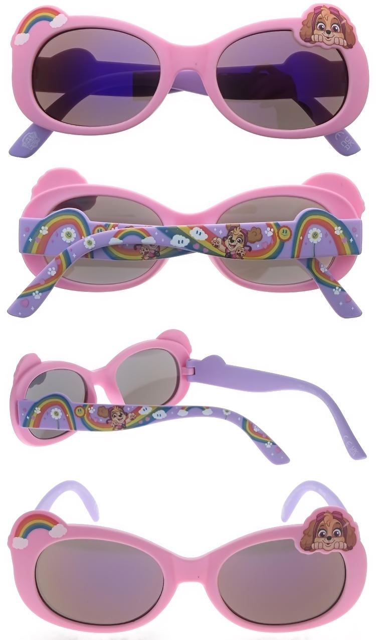 Dachuan Optical DSPK343087 China Supplier Lovely Cartoon Children PC Sunglasses with Colorful Frame (2)