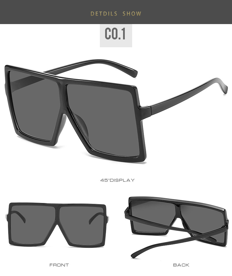 Dachuan Optical DXYH17059 Oversized Fashion Sunglasses (52)