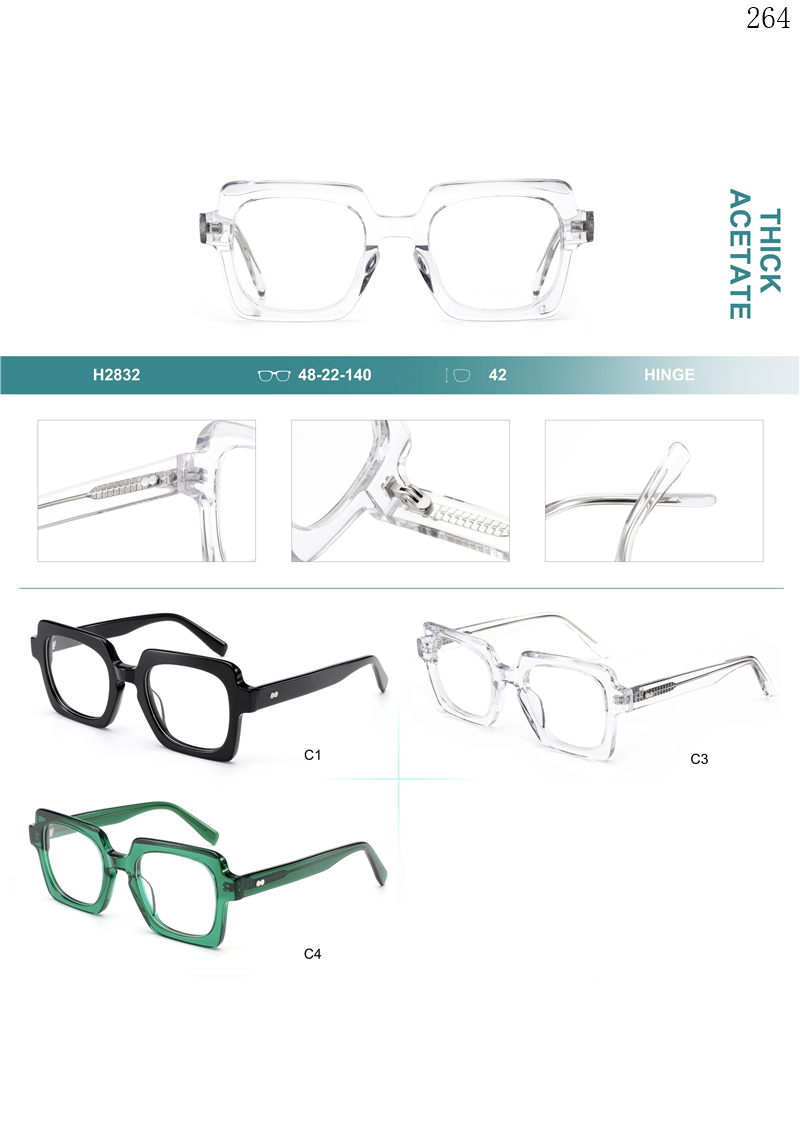 Dachuan Optical H2832 Chiny Dostawca Wysokiej Jakości Oprawki Do Okularów Z Octanu Lentes Z Niestandardowym Opakowaniem