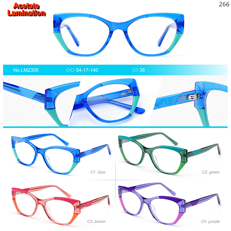 LM2305-15 Fashion Design Acetate Optical Glasses With Women Design (1)