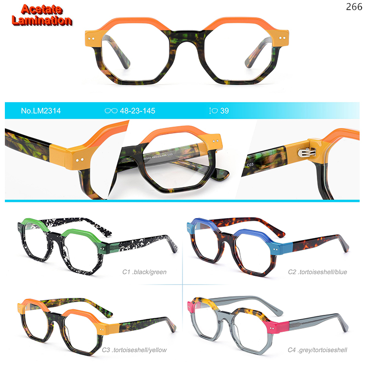 LM2305-15 Fashion Design Acetate Optical Glasses With Women Design (4)