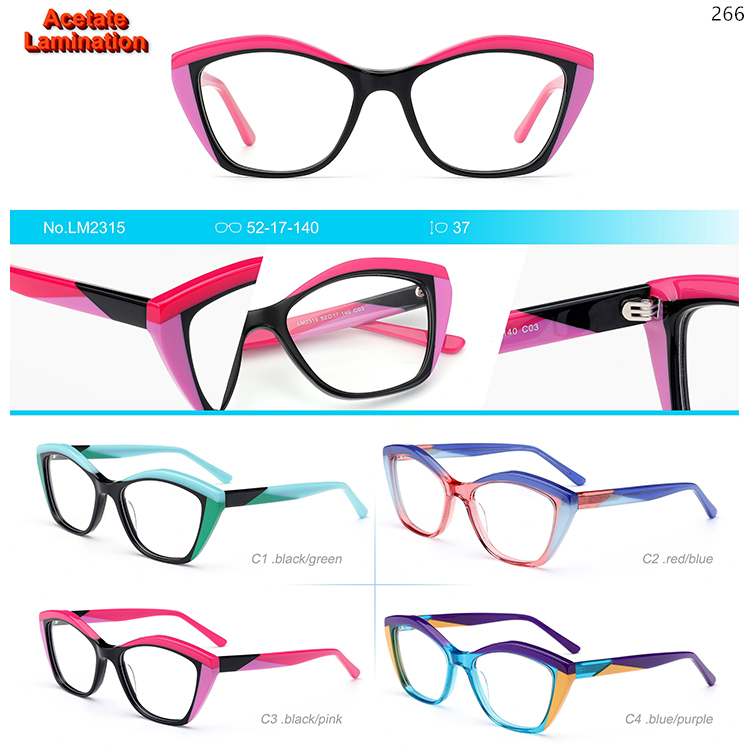 LM2305-15 Fashion Design Acetate Optical Glasses With Women Design (5)