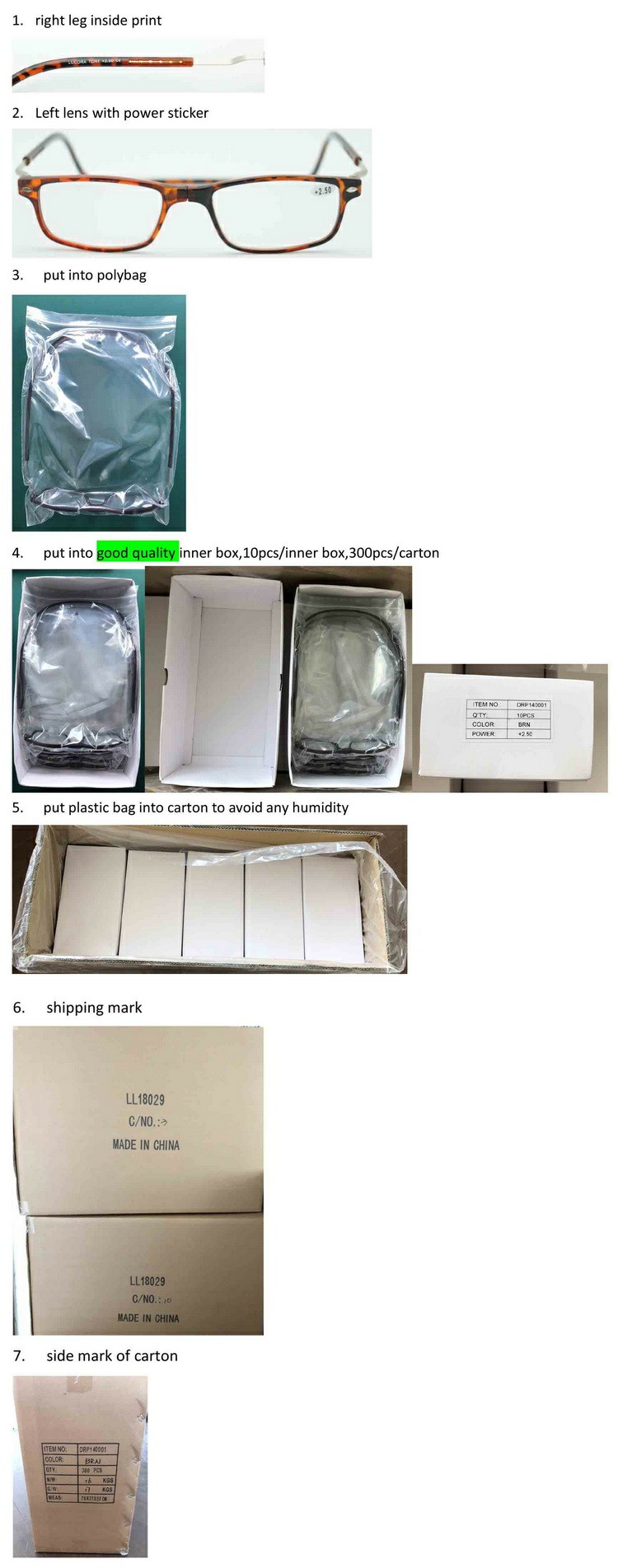 Magnetic Clic Reading Glasses Packing