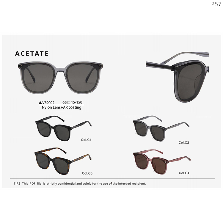 VS9001-AS001 Designer UV400 Sunglasses Sun Glasses Sonnenbrillen mit Logo with Nylon Lens (2)