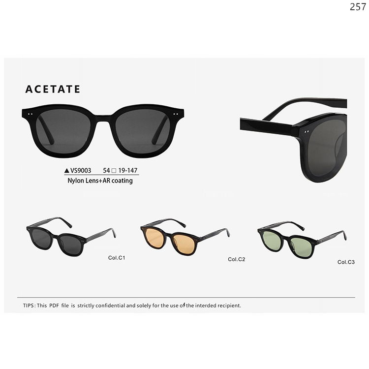 VS9001-AS001 Designer UV400 Sunglasses Sun Glasses Sonnenbrillen mit Logo with Nylon Lens (3)