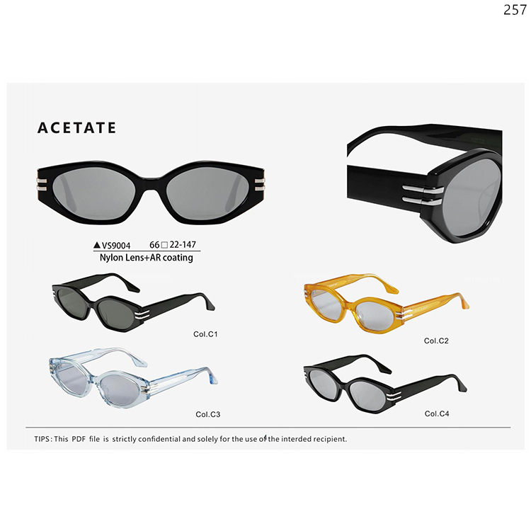 VS9001-AS001 Designer UV400 Sunglasses Sun Glasses Sonnenbrillen mit Logo with Nylon Lens (4)
